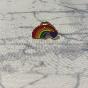 NWOT PRIDE Rainbow w/ Purple Heart Pin